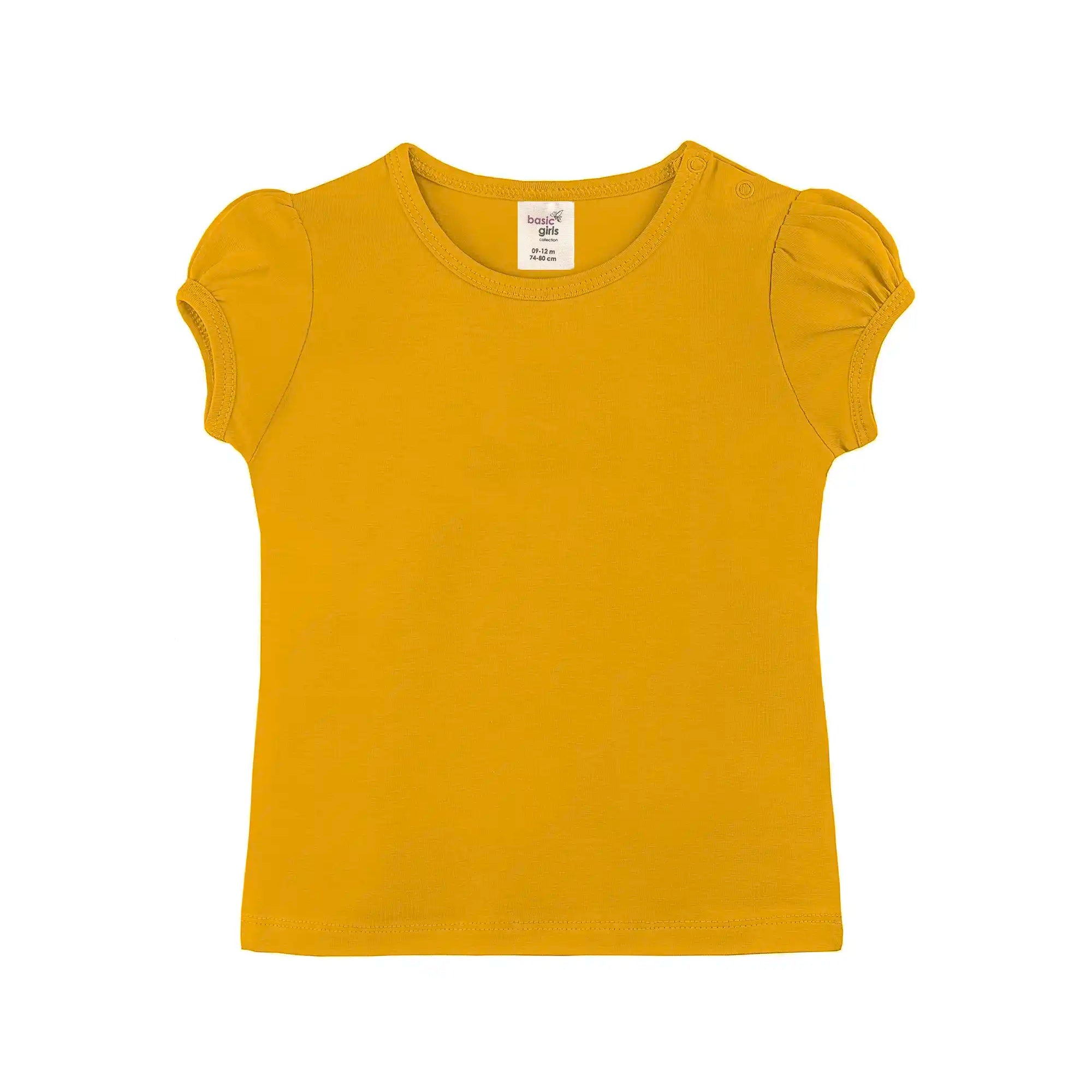 Baby Girls' Basic T-Shirt Short Sleeve Crewneck Tee