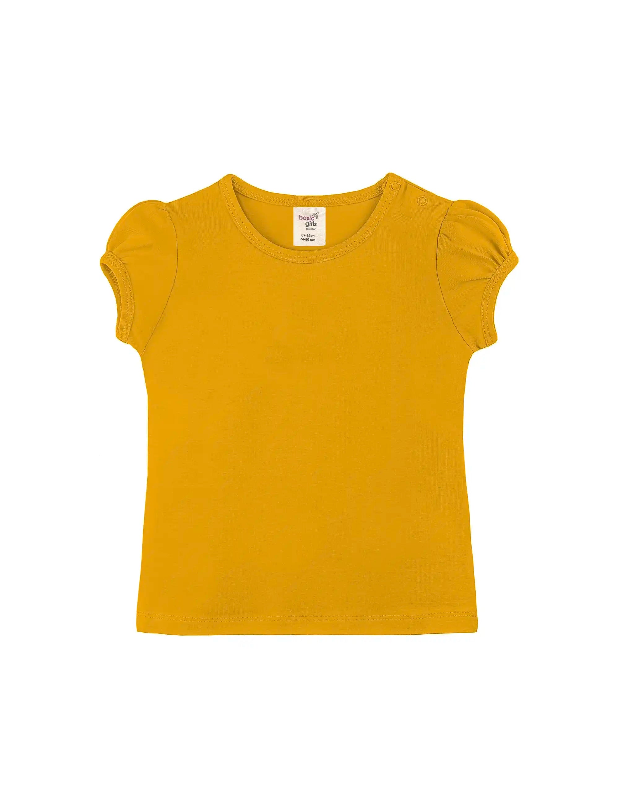Baby Girls' Basic T-Shirt Short Sleeve Crewneck Tee