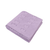Baby Girl Cotton Knit Heart Receiving Blanket