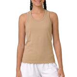 Girls' Soft Solid Cotton Blend Racerback Tank Top