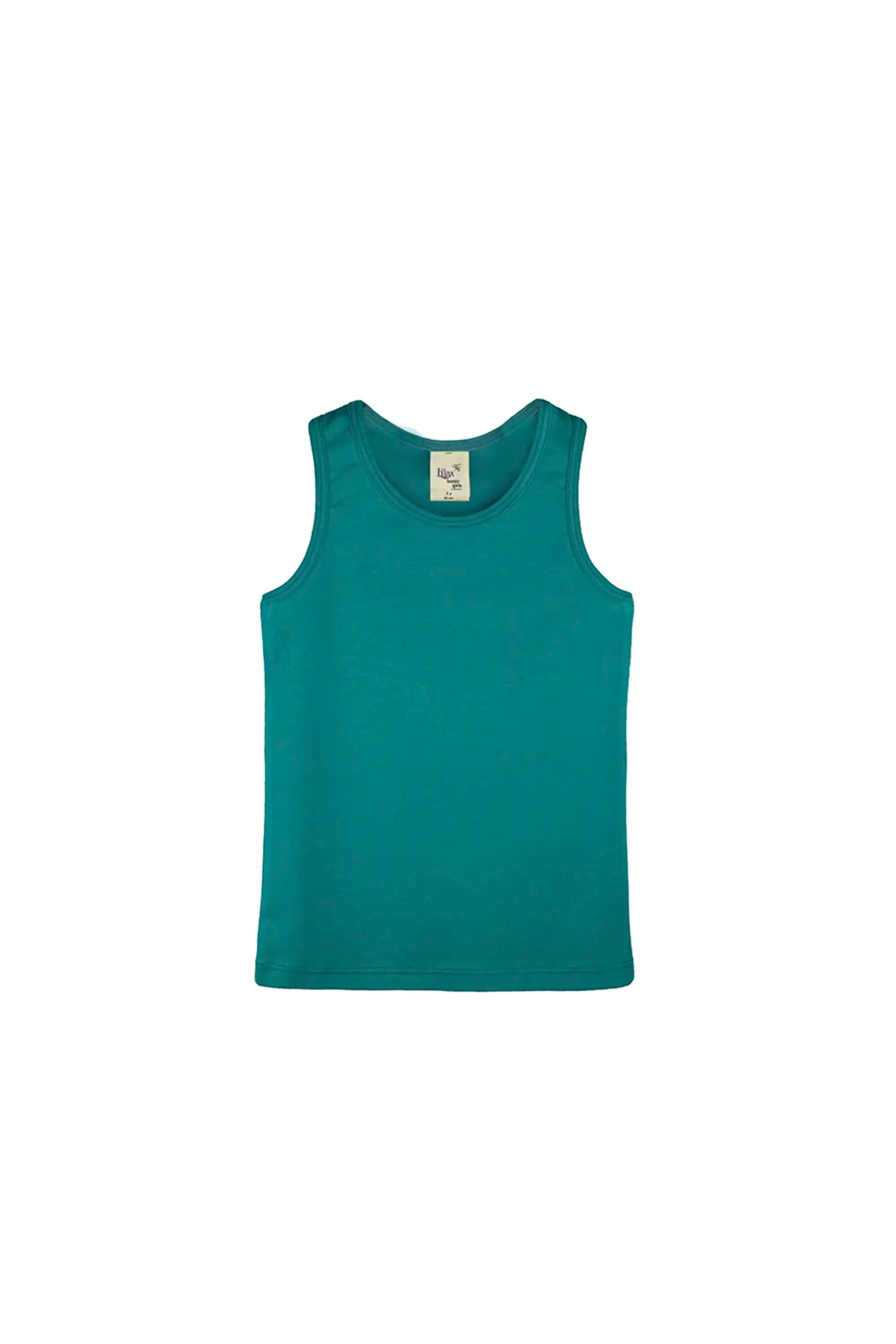 Girls' Soft Solid Cotton Blend Racerback Tank Top