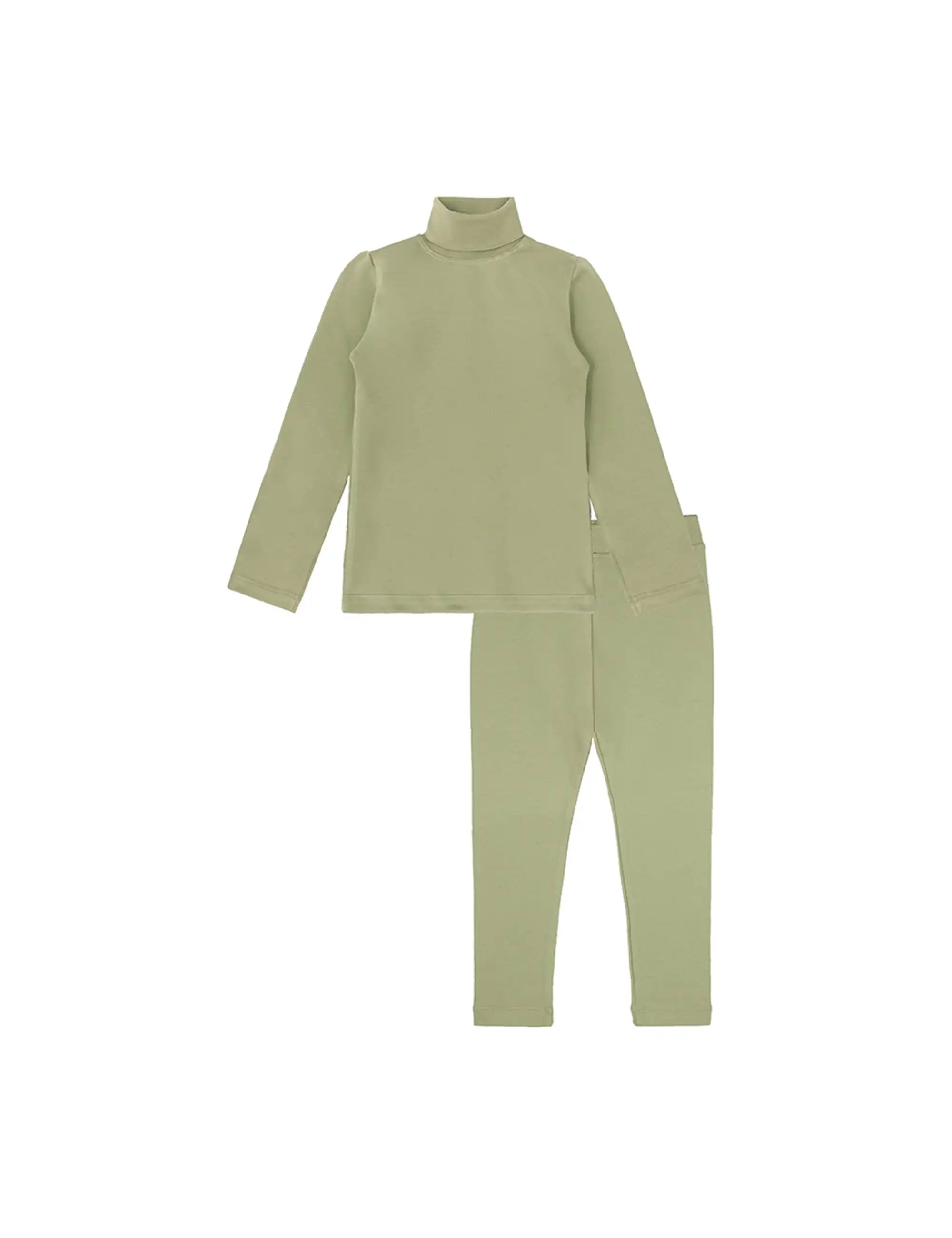 Girls' Long Sleeve Turtleneck Shirt and Leggings, Big & Toddler Girls' Clothings