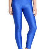 Girls Shiny High Waisted Leggings – Dance & Gymnastics Stretch Tights