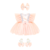 Baby Sequined Tulle Party Dress Set