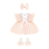 Baby Sequined Tulle Party Dress Set