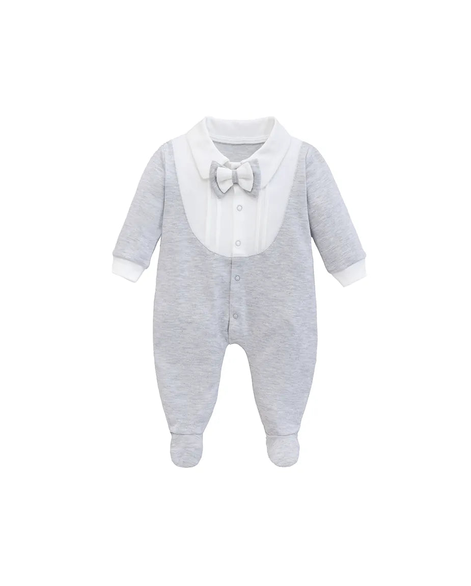 Baby Boy Gentleman Tuxedo Footie