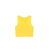 Girls' Double Lined Sleeveless Basic Crop Tank Top