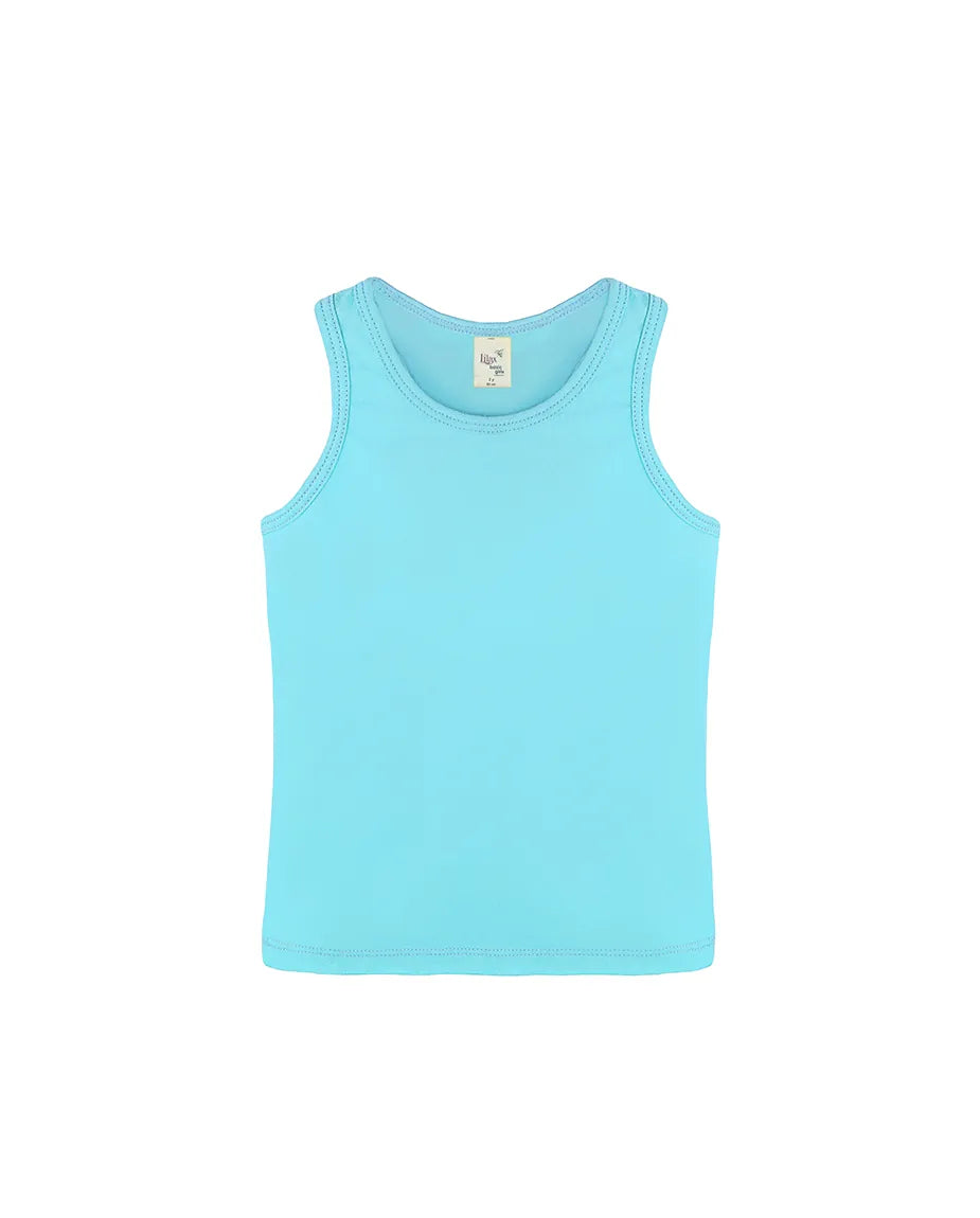 Little Girls Cotton Basic Racerback Tanktop