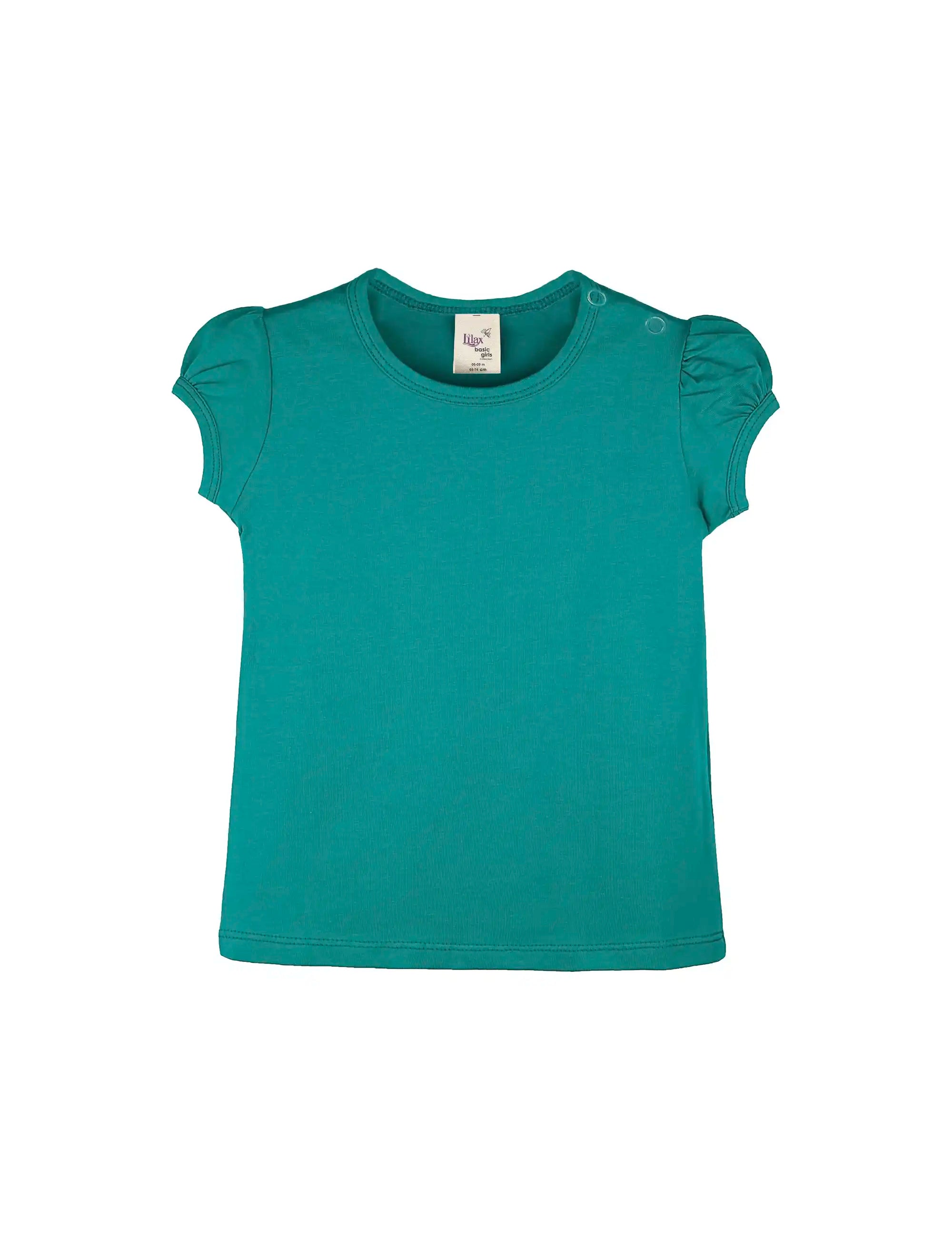 Baby Girls' Basic T-Shirt Short Sleeve Crewneck Tee