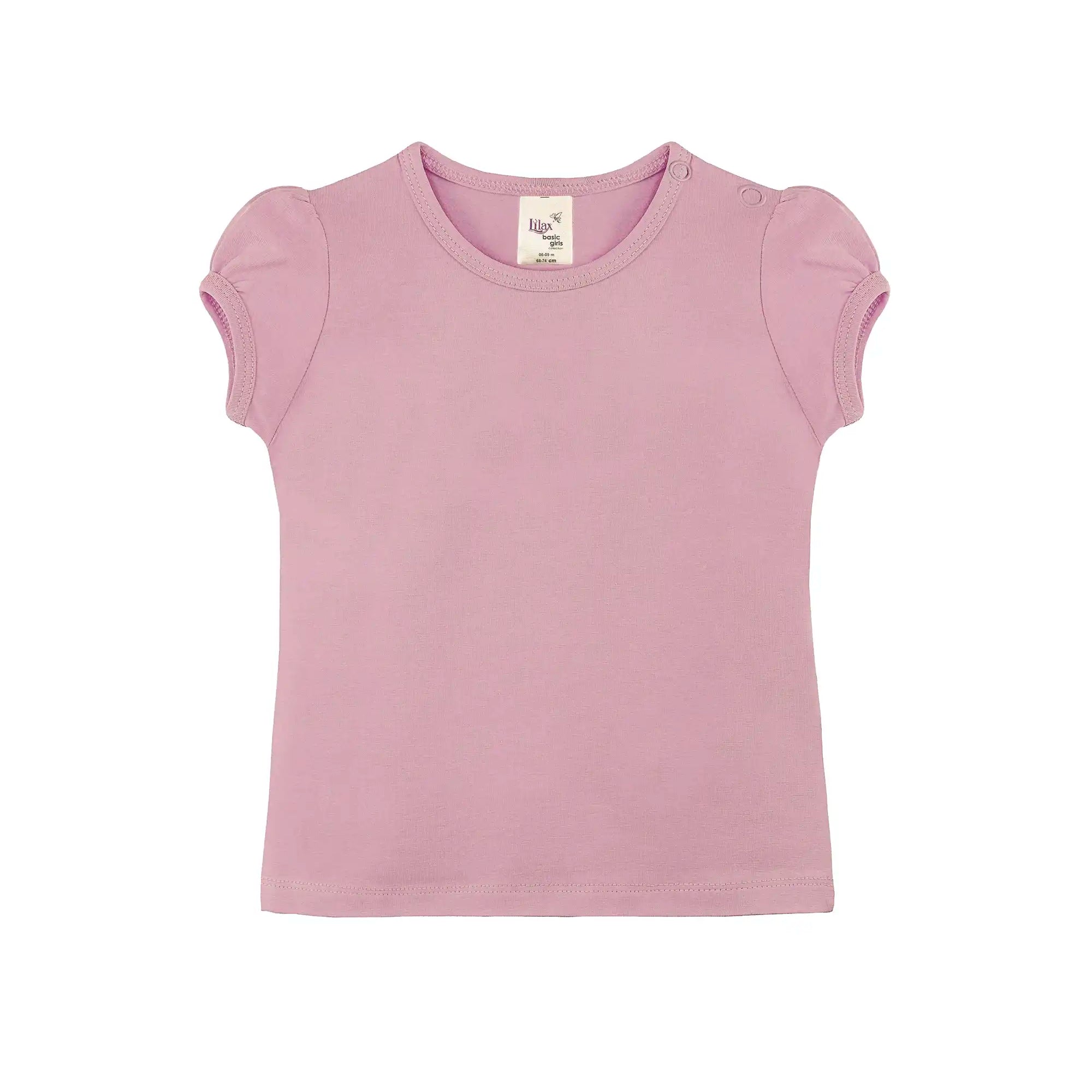 Baby Girls' Basic T-Shirt Short Sleeve Crewneck Tee