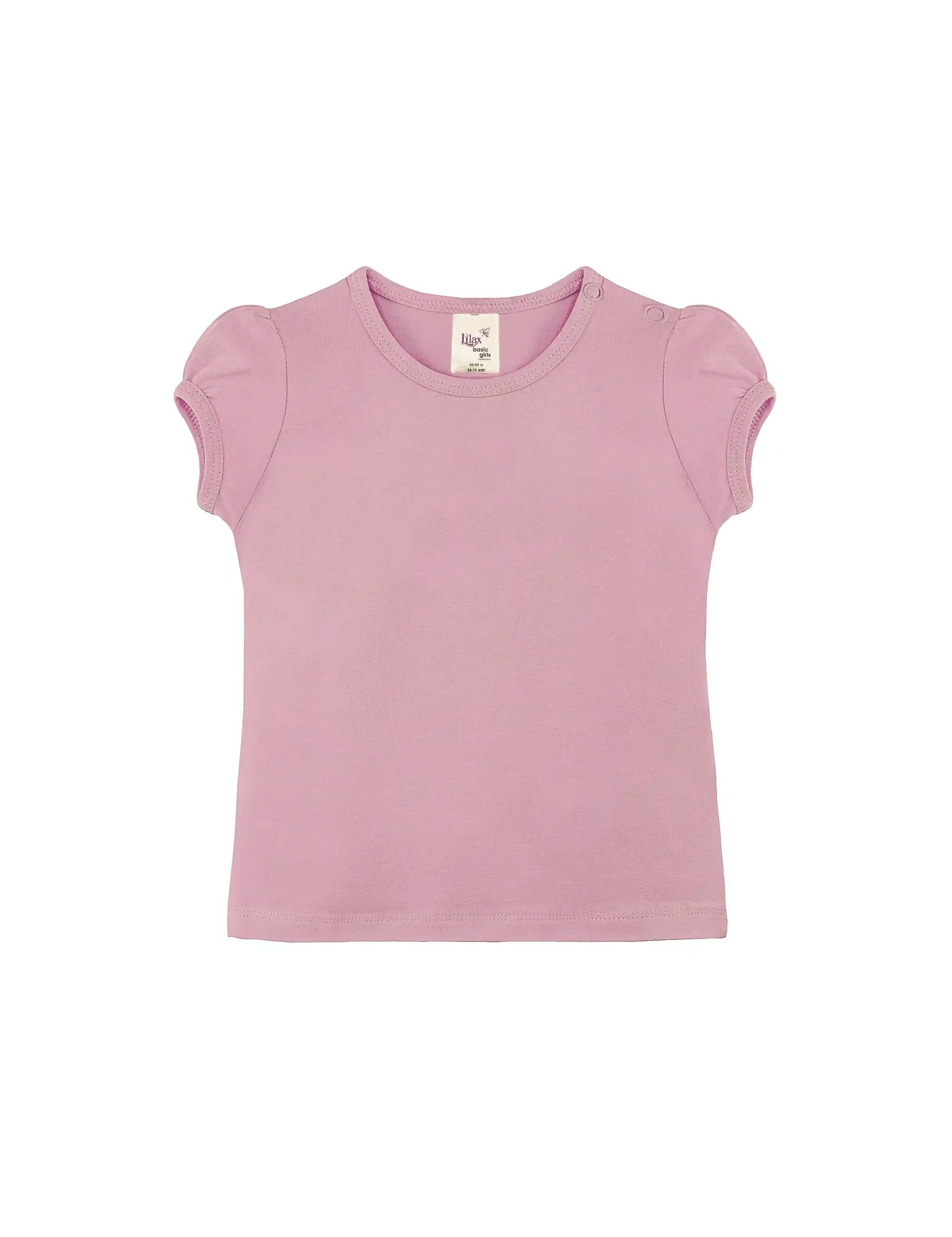 Baby Girls' Basic T-Shirt Short Sleeve Crewneck Tee
