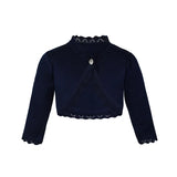 Girls' Bolero Cardigan Shrug Knit Long Sleeve Button Closure