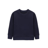 Boys Basic Crewneck Long Sleeve Cotton Sweatshirt