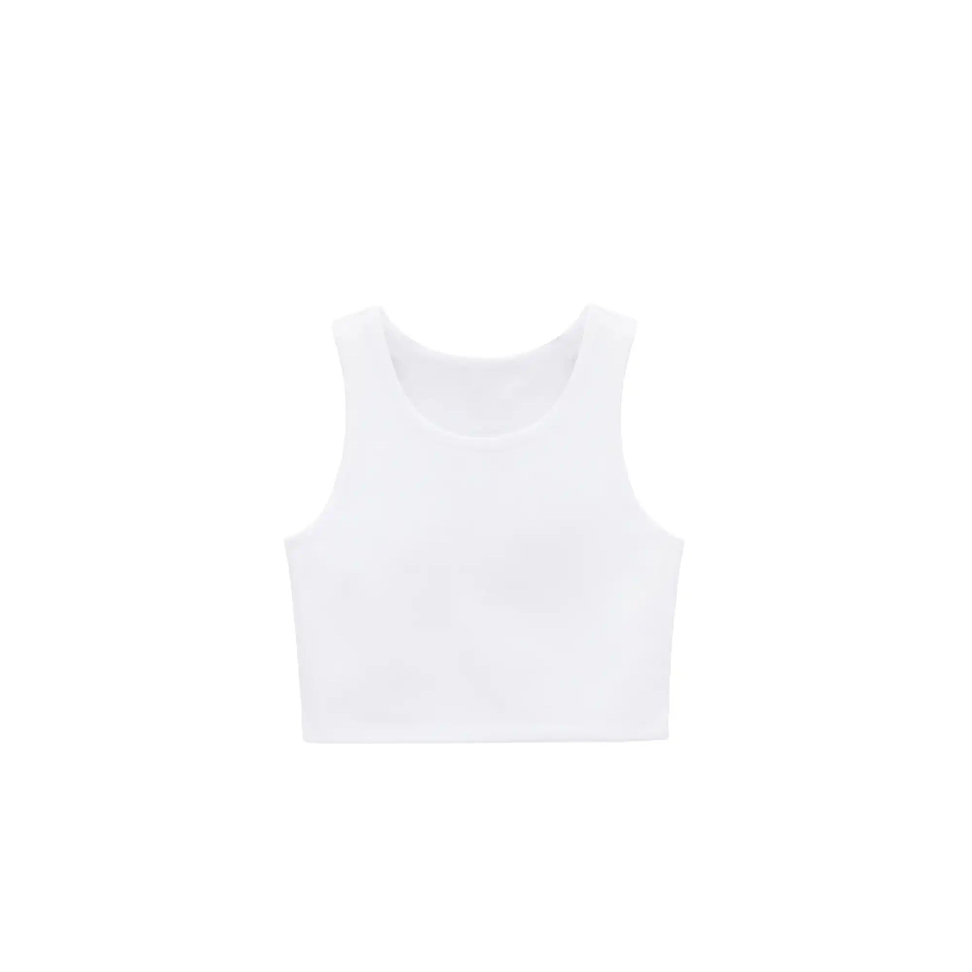 Girls' Double Lined Sleeveless Basic Crop Tank Top