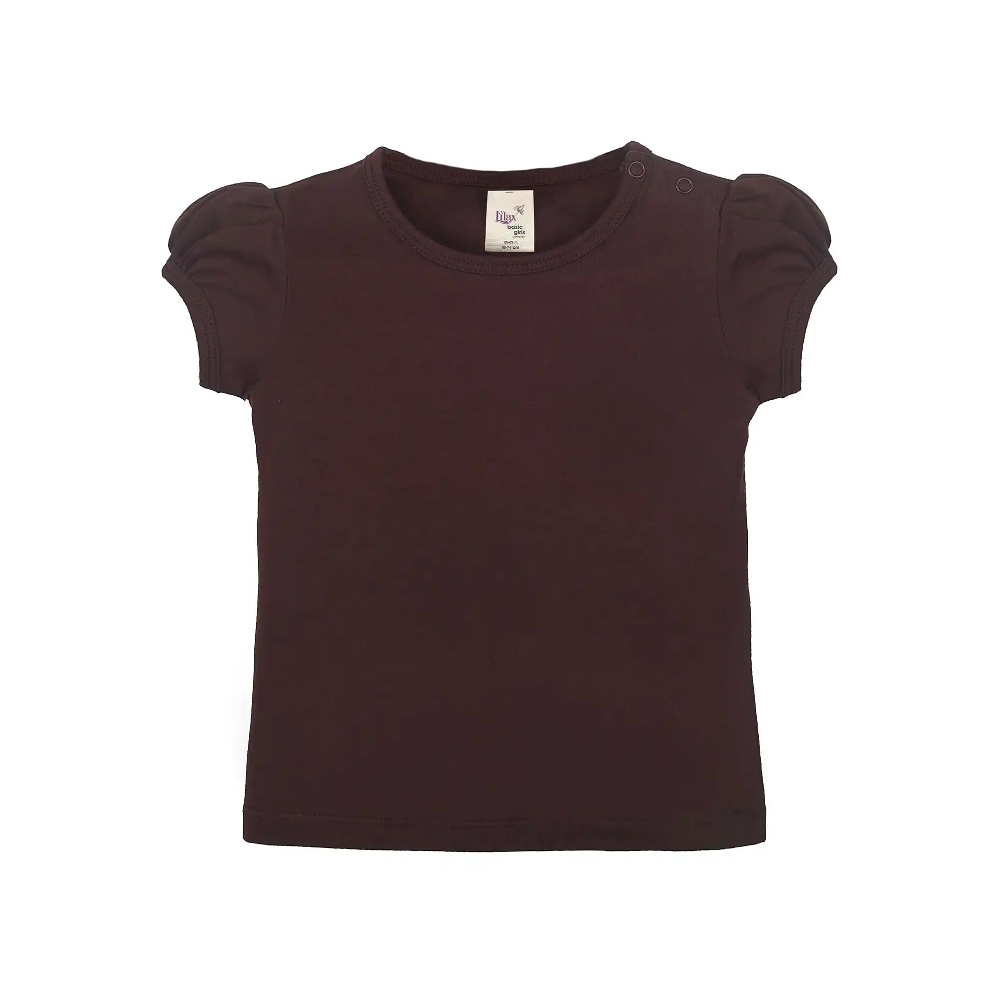 Baby Girls' Basic T-Shirt Short Sleeve Crewneck Tee