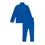 Little Girls Cotton Basic Turtleneck Shirt & Leggings Set