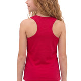 Girls' Soft Solid Cotton Blend Racerback Tank Top