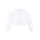 Little Girls' Knit Long Sleeve Button Closure Bolero Cardigan Shrug