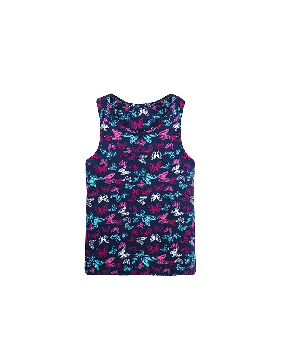 Little Girls Cotton Basic Racerback Tanktop