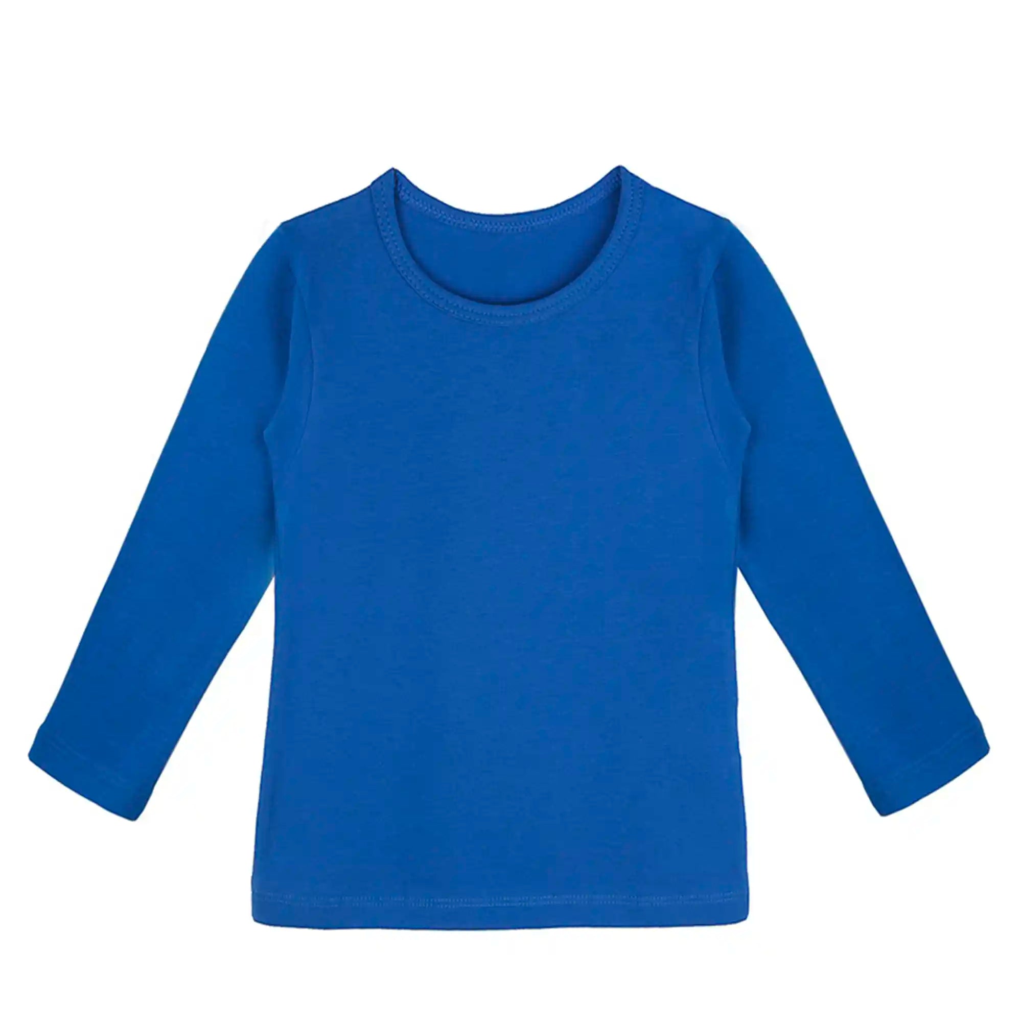 Lilax Girls' Basic Long Sleeve Round Neck Cotton T-Shirt