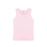 Girls' Soft Solid Cotton Blend Racerback Tank Top