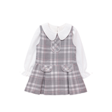 Toddler Girls' Dresses, Long Sleeve Fashion Dress Plaid