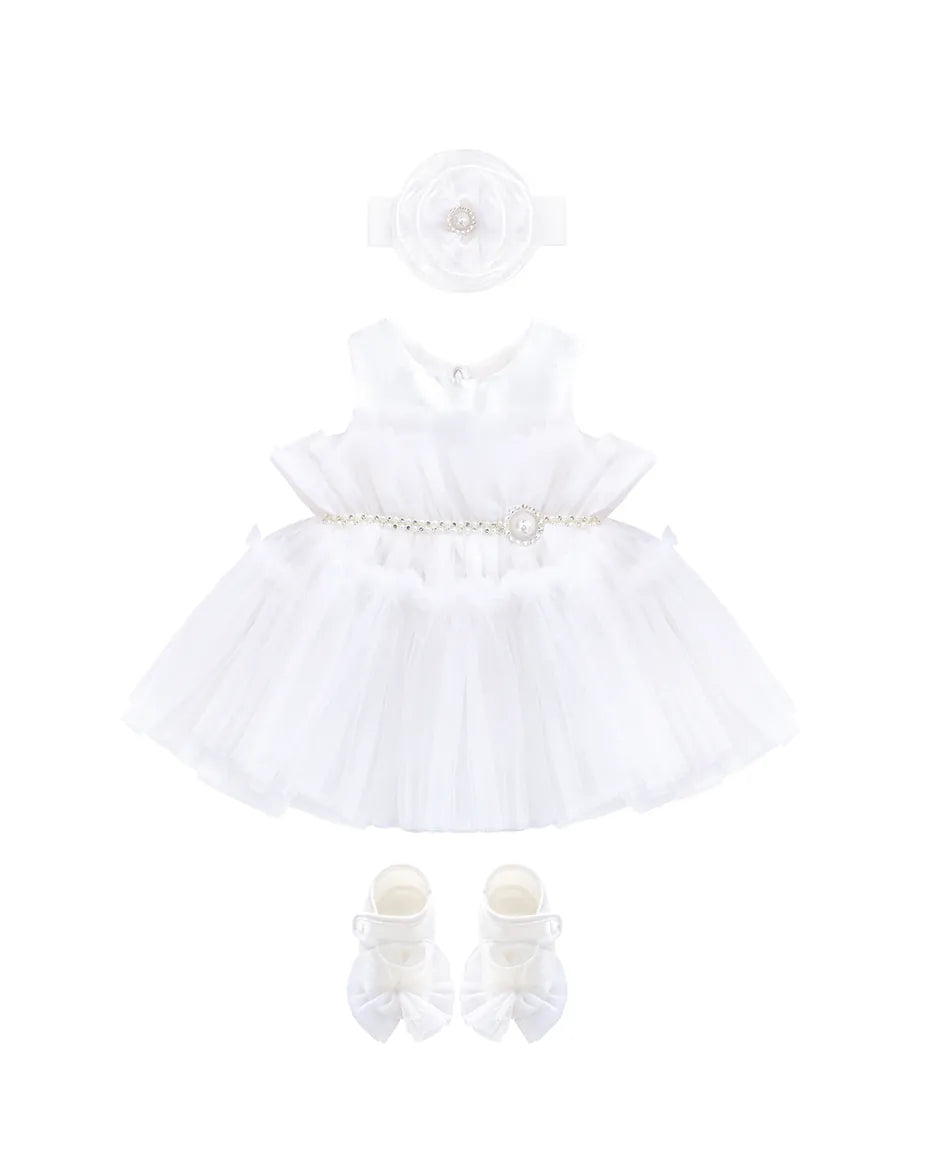 Baby Embellished Tulle Tutu Outfit Set
