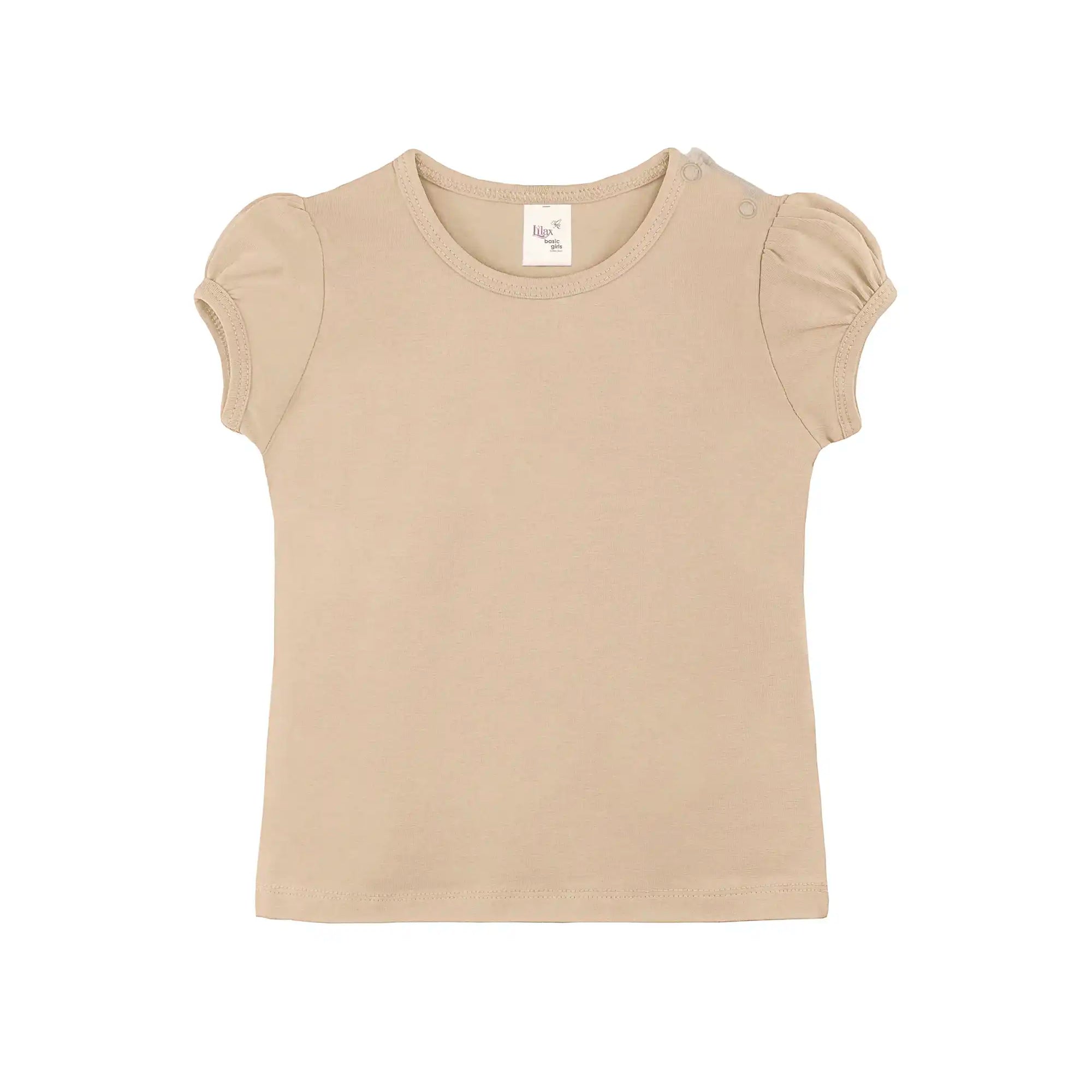 Baby Girls' Basic T-Shirt Short Sleeve Crewneck Tee