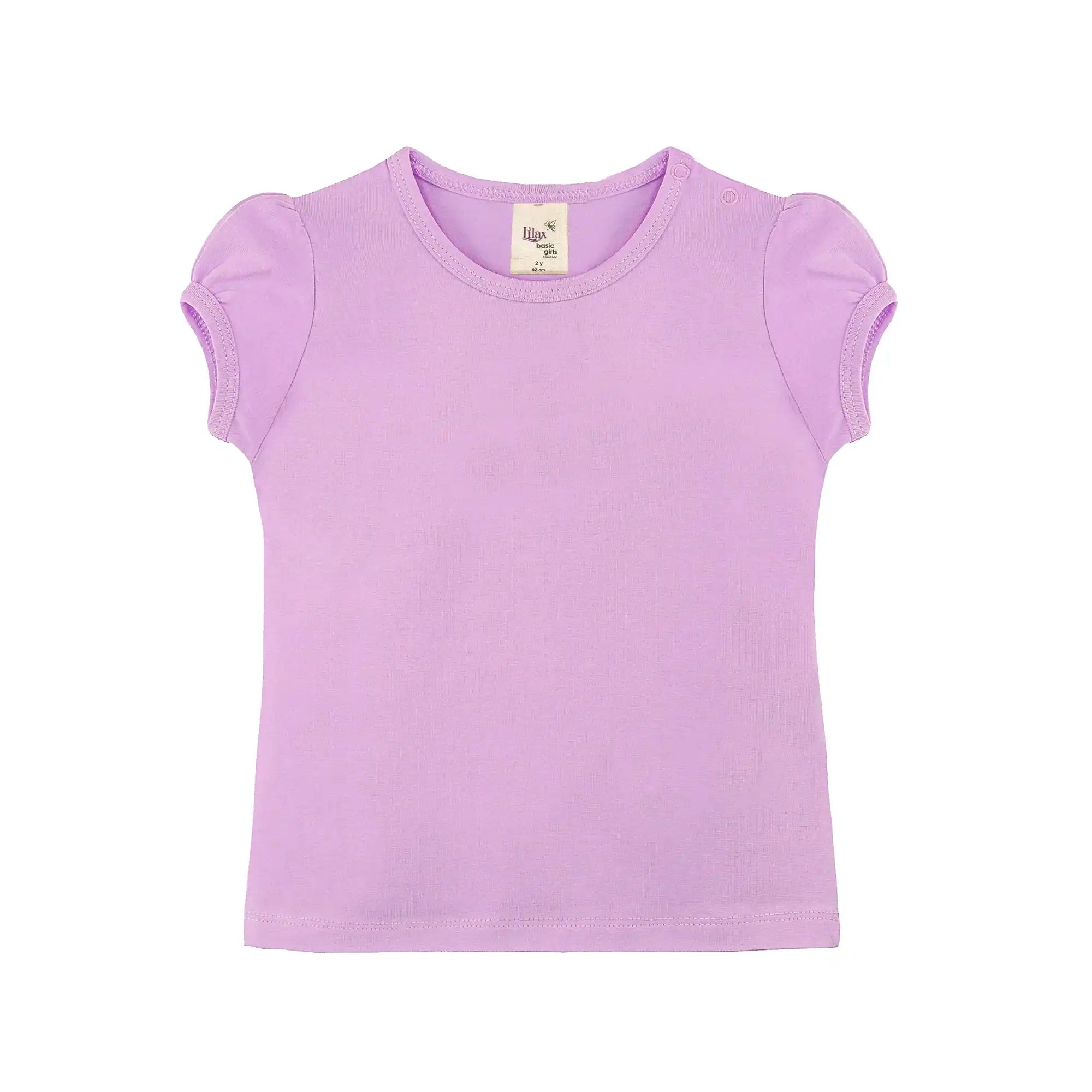 Baby Girls' Basic T-Shirt Short Sleeve Crewneck Tee
