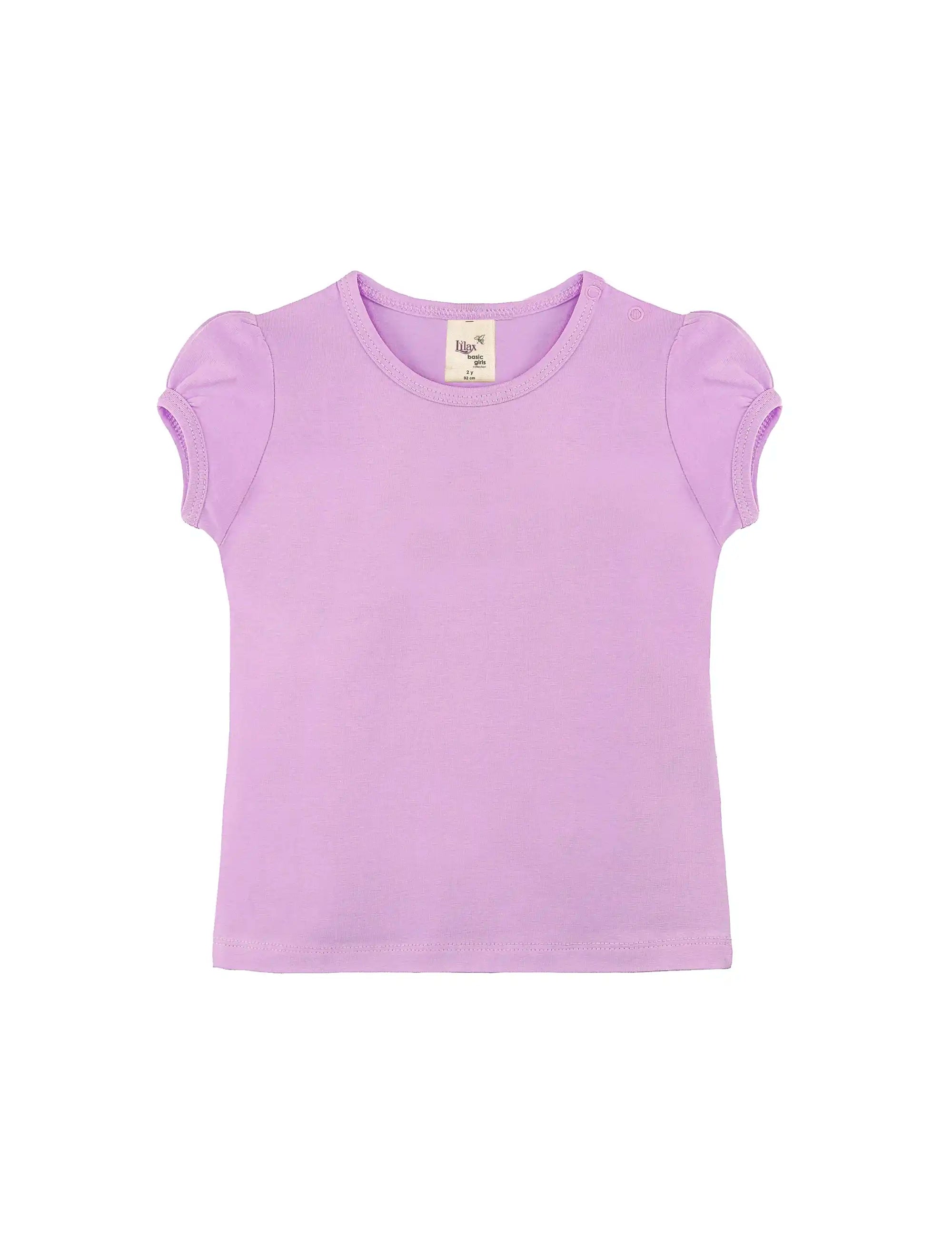 Baby Girls' Basic T-Shirt Short Sleeve Crewneck Tee