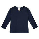 Baby Girls' Basic Long Sleeve Round Neck T-Shirt