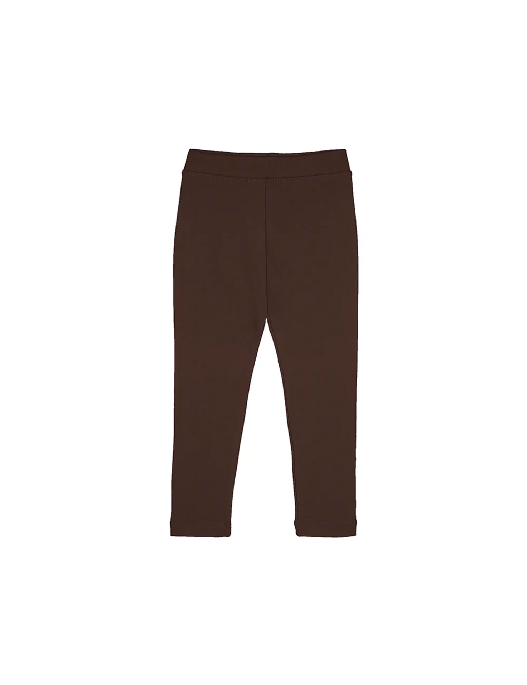 Girls' Basic Solid Full Length Cotton Soft Leggings