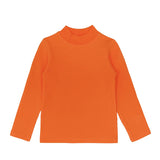 Toddler Cotton Long Sleeve Basic Mock-Neck T-Shirt
