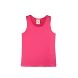 Girls' Soft Solid Cotton Blend Racerback Tank Top