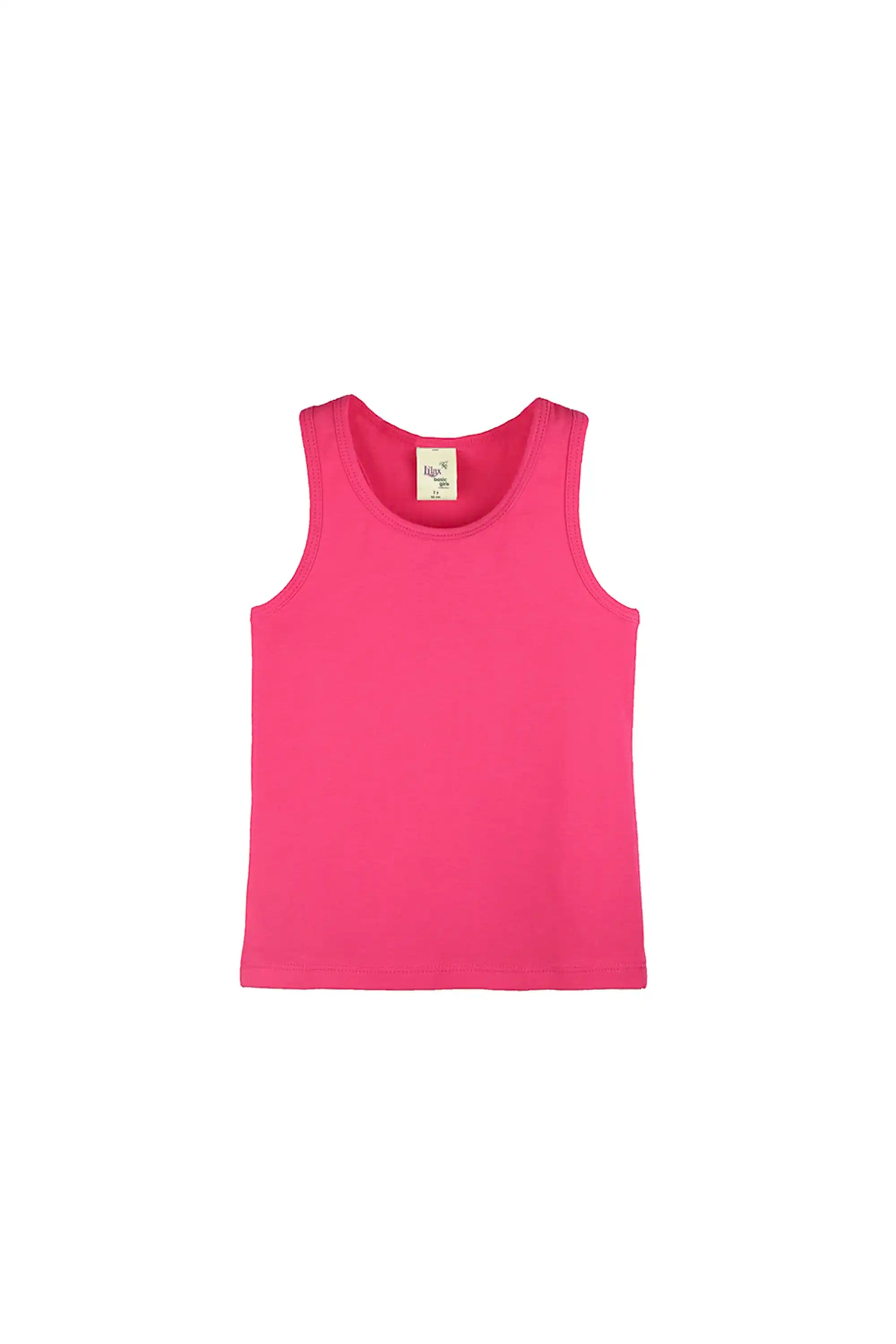 Girls' Soft Solid Cotton Blend Racerback Tank Top