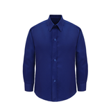 Lilax Boys' Button Down Shirt Solid Long Sleeve Dress Shirt