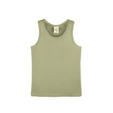 Girls' Soft Solid Cotton Blend Racerback Tank Top