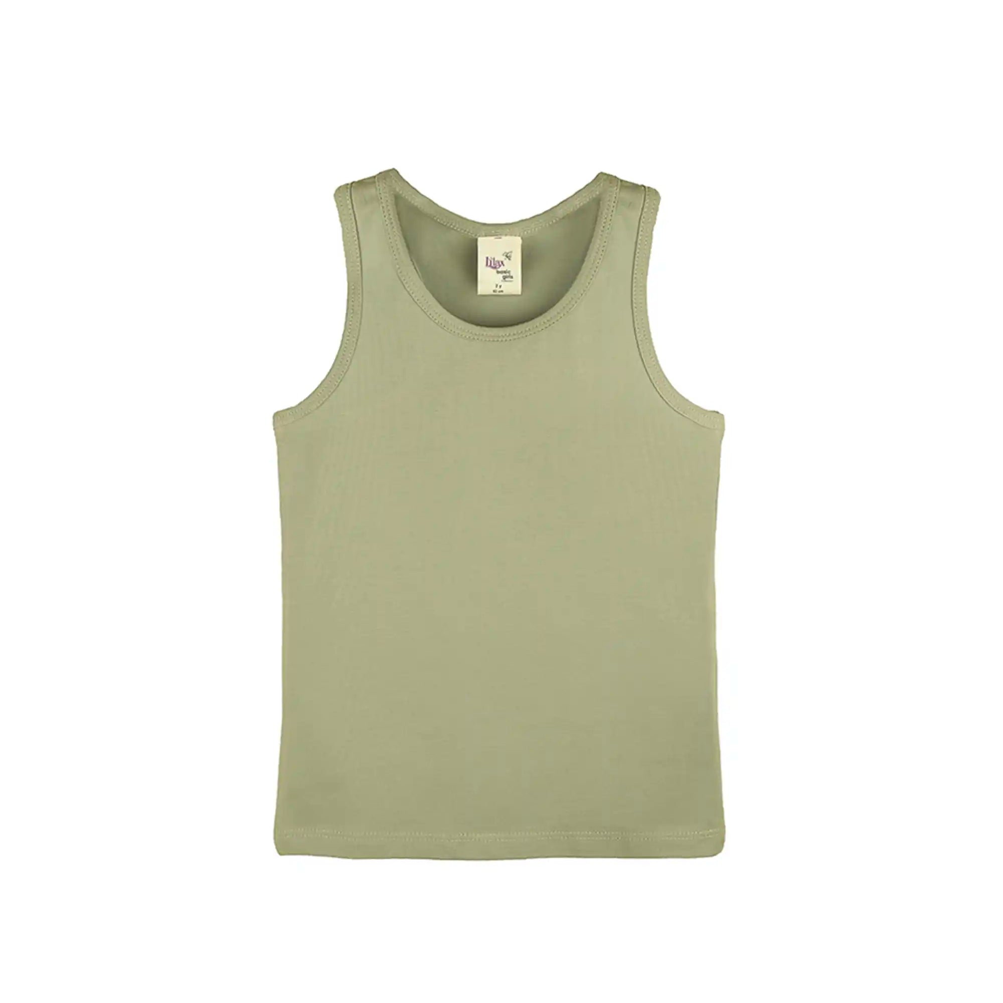 Girls' Soft Solid Cotton Blend Racerback Tank Top