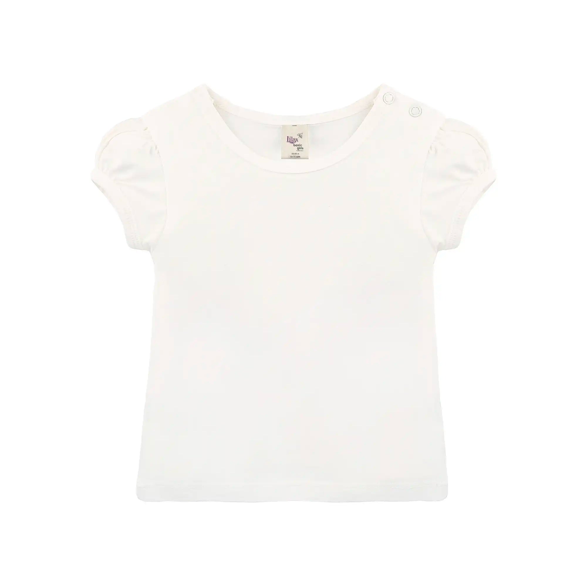 Baby Girls' Basic T-Shirt Short Sleeve Crewneck Tee