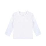 Little Girls Cotton Long Sleeve Basic Crewneck T-Shirt