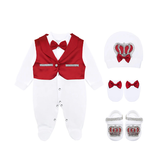 Newborn Baby Cotton 5-Piece Satin Detailed Take Me Home Set