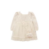 Flower Girl Dresses for Wedding, Girls' Special Occasion Dresses with Matching Bag