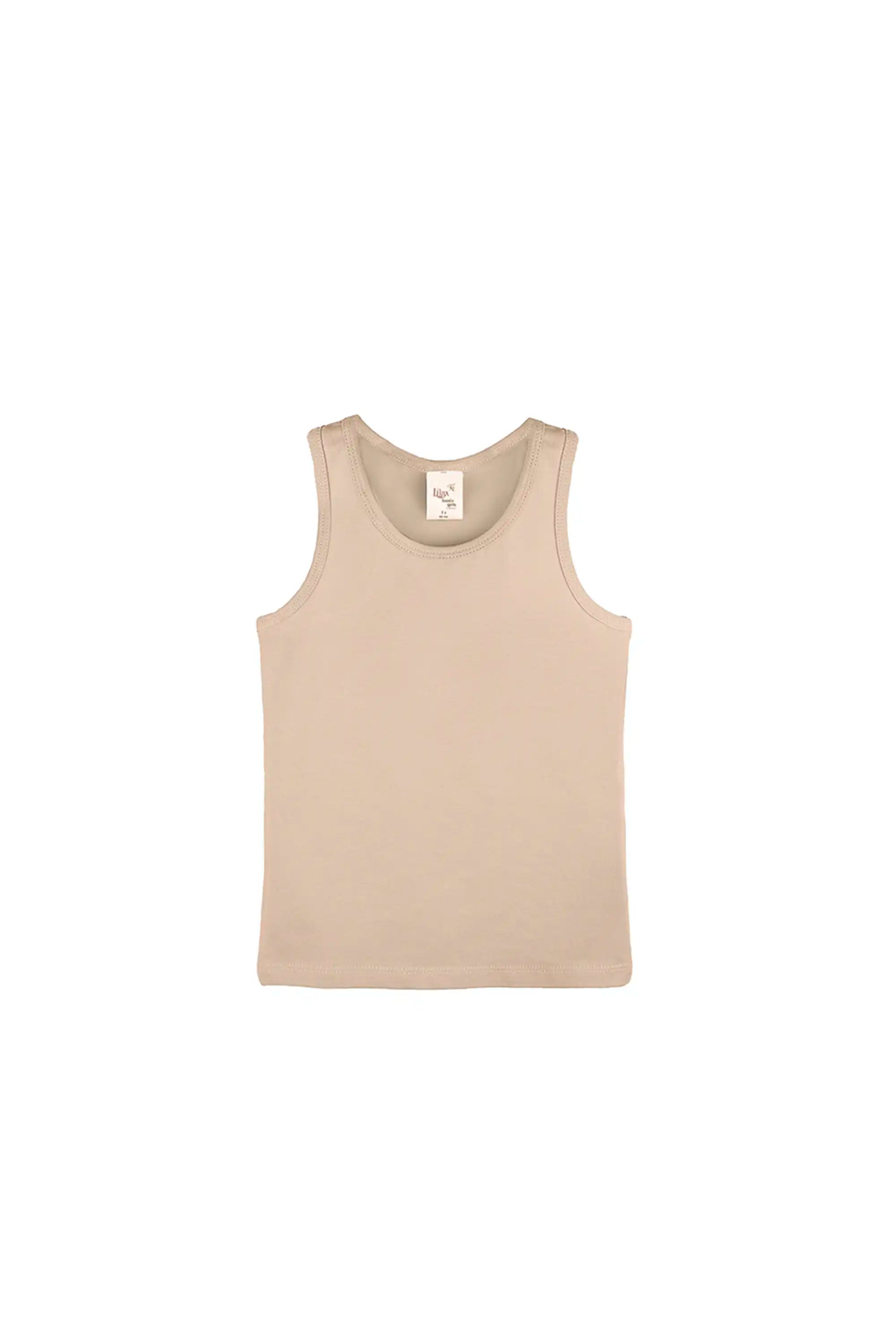 Girls' Soft Solid Cotton Blend Racerback Tank Top