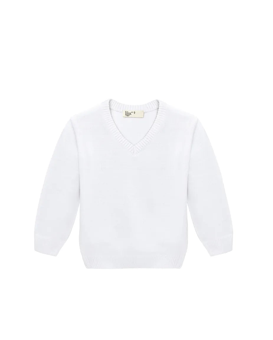 Toddler & Little Boys Classic V-Neck Knit Sweater