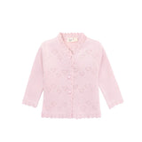 Baby Heart Detailed Knit Cardigan