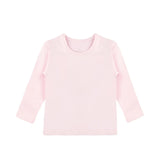 Little Girls Cotton Long Sleeve Basic Crewneck T-Shirt