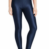 Girls Shiny High Waisted Leggings – Dance & Gymnastics Stretch Tights
