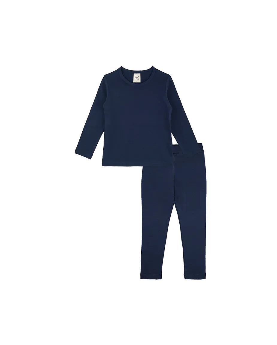 Big Girls Cotton Crewneck Basic T-Shirt & Leggings Set