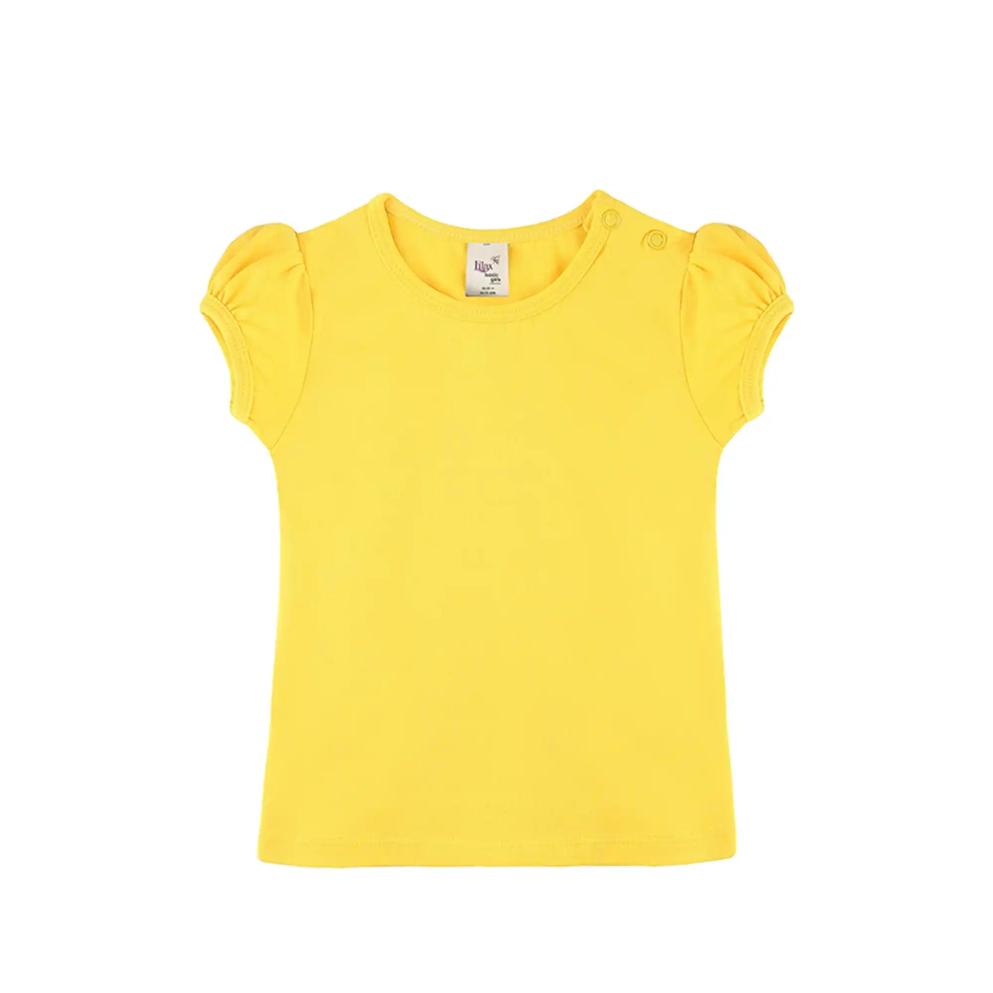 Baby Girls' Basic T-Shirt Short Sleeve Crewneck Tee