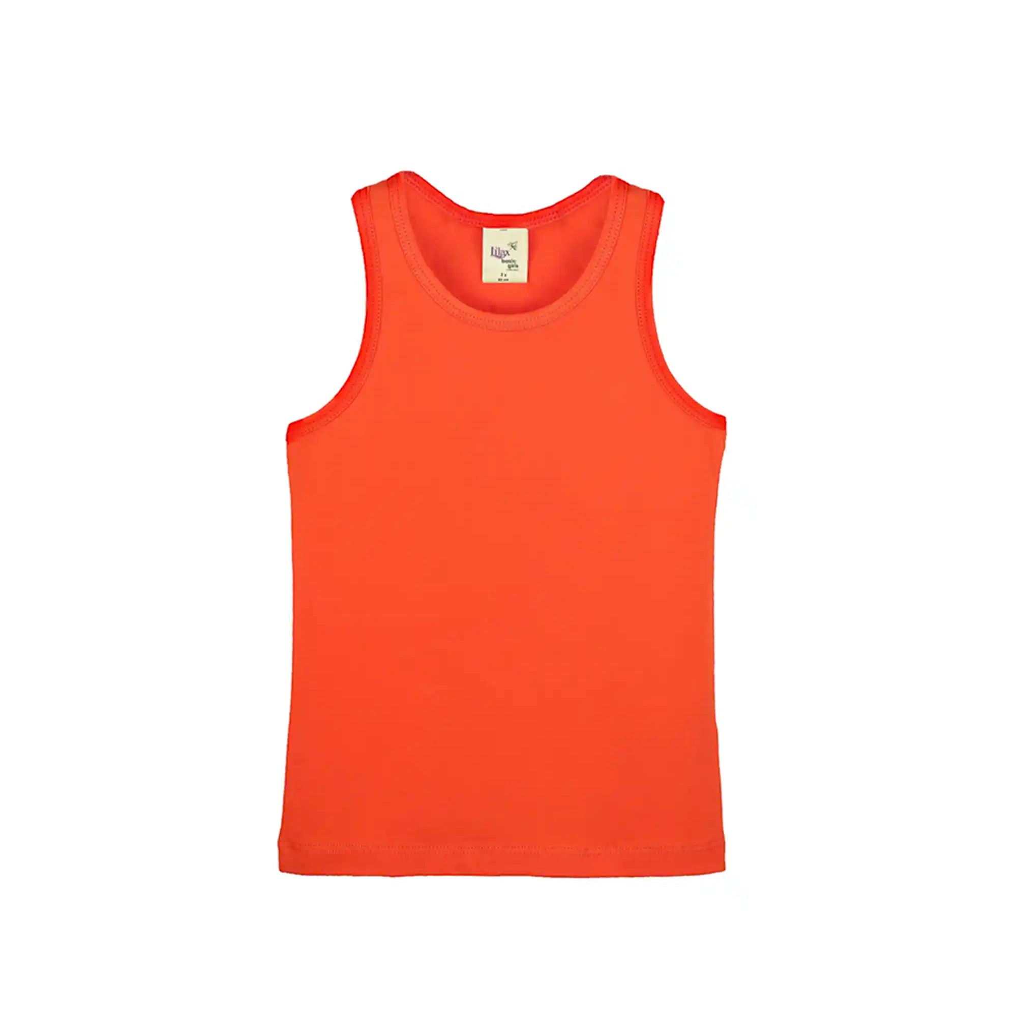 Girls' Soft Solid Cotton Blend Racerback Tank Top